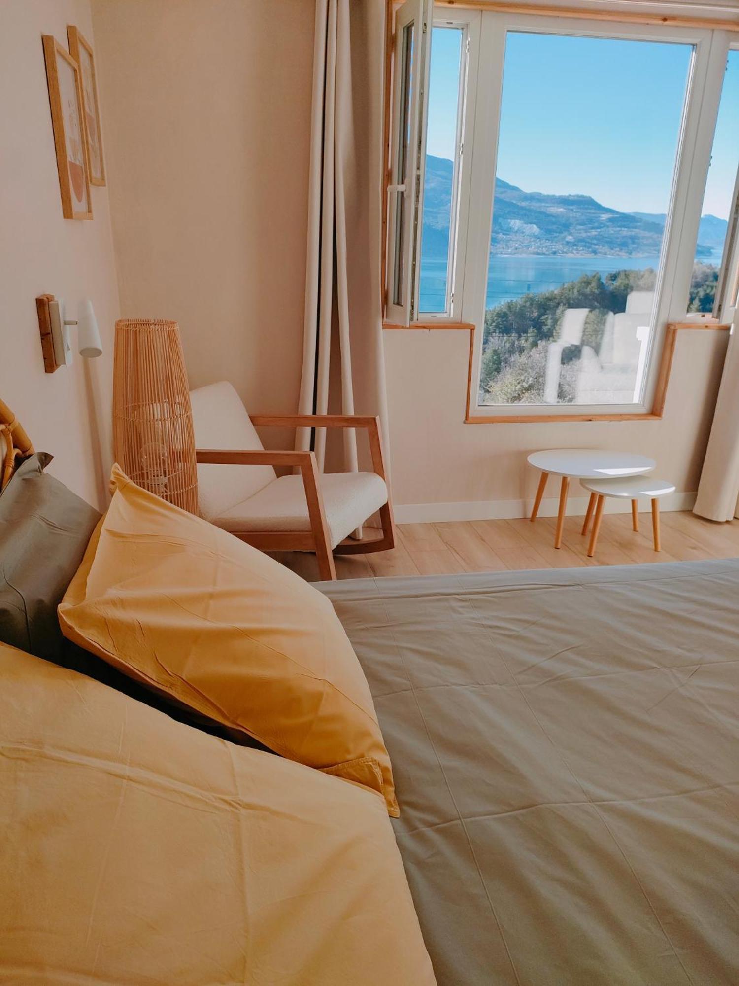 Le Cosy Du Plongeoir - T2 Neuf Avec Vue Sur Le Lac De Serre Poncon Et Grande Terrasse Avec Jardin Savines Zewnętrze zdjęcie
